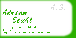 adrian stuhl business card