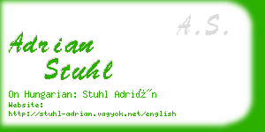 adrian stuhl business card